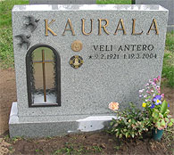 muistokivi haudalle
